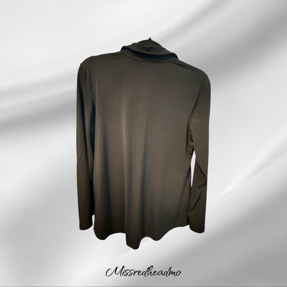 Jones New York Black Shirt with Button Accents - Picture 3 of 6